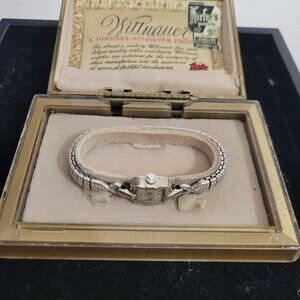 NIB Vintage Longines Wittnauer Silver Wrist Watch 10K Filled